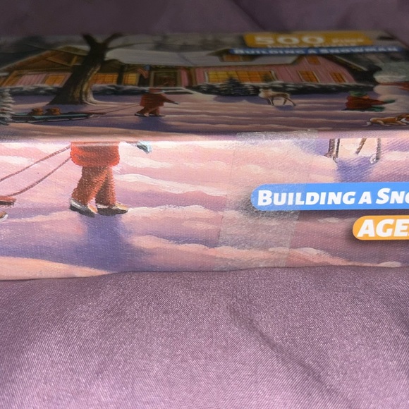 🎉 “Building a Snowman” 500-Piece Jigsaw Puzzle - Brand New! 🎉 - Picture 2 of 4